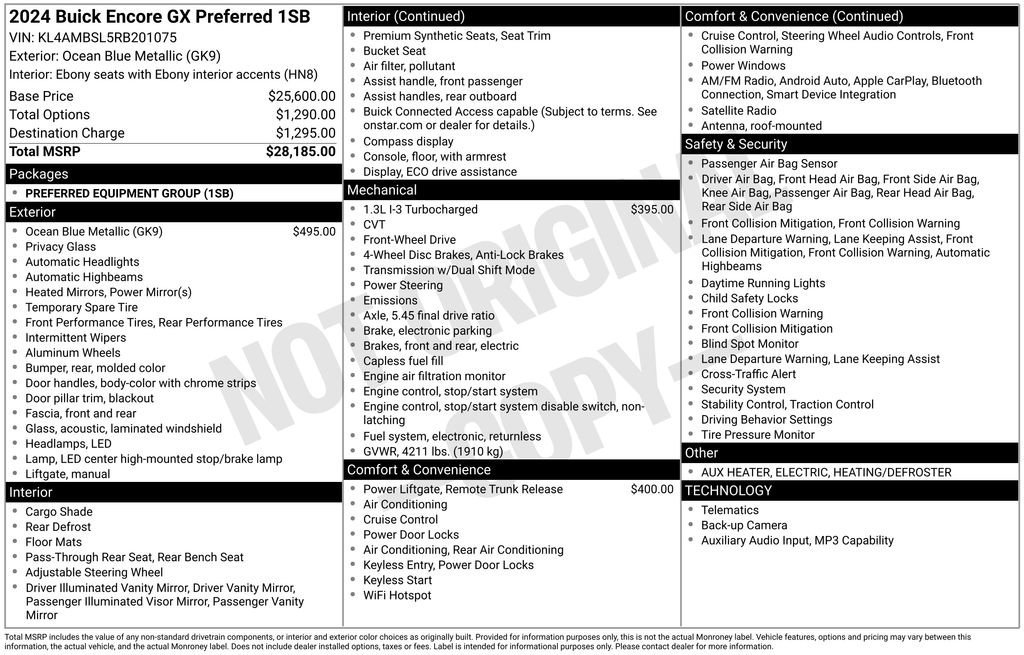 Used 2024 Buick Encore GX Preferred image 10