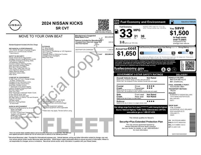 Used 2024 Nissan Kicks SR FWD image 38
