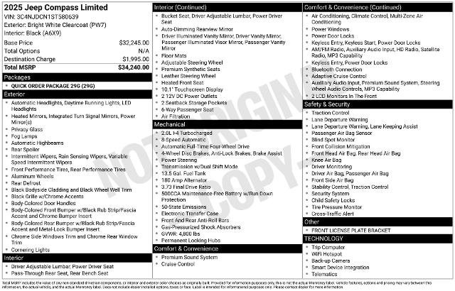 Used 2025 Jeep Compass Limited AWD/4WD image 34