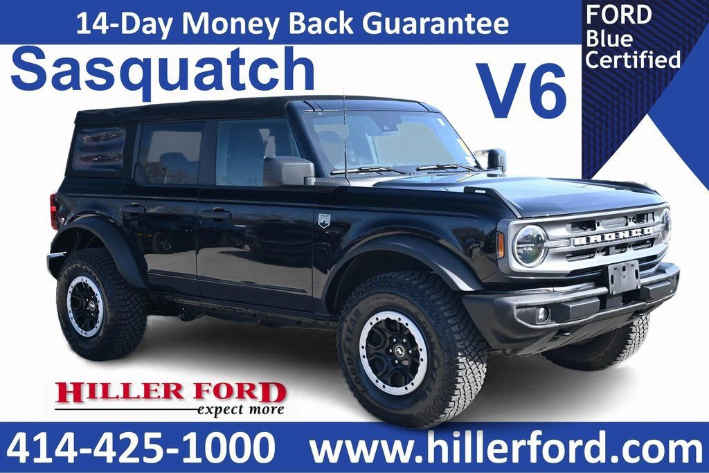 Certified 2022 Ford Bronco Big Bend w/ Sasquatch Package AWD/4WD image 1