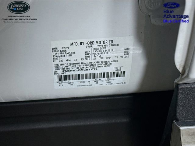 Certified 2021 Ford Explorer XLT image 33