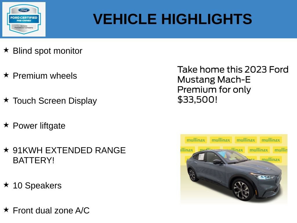 Certified 2023 Ford Mustang Mach-E Premium RWD image 21