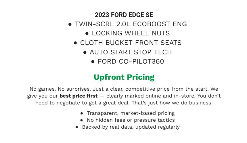 Certified 2023 Ford Edge SE image 2