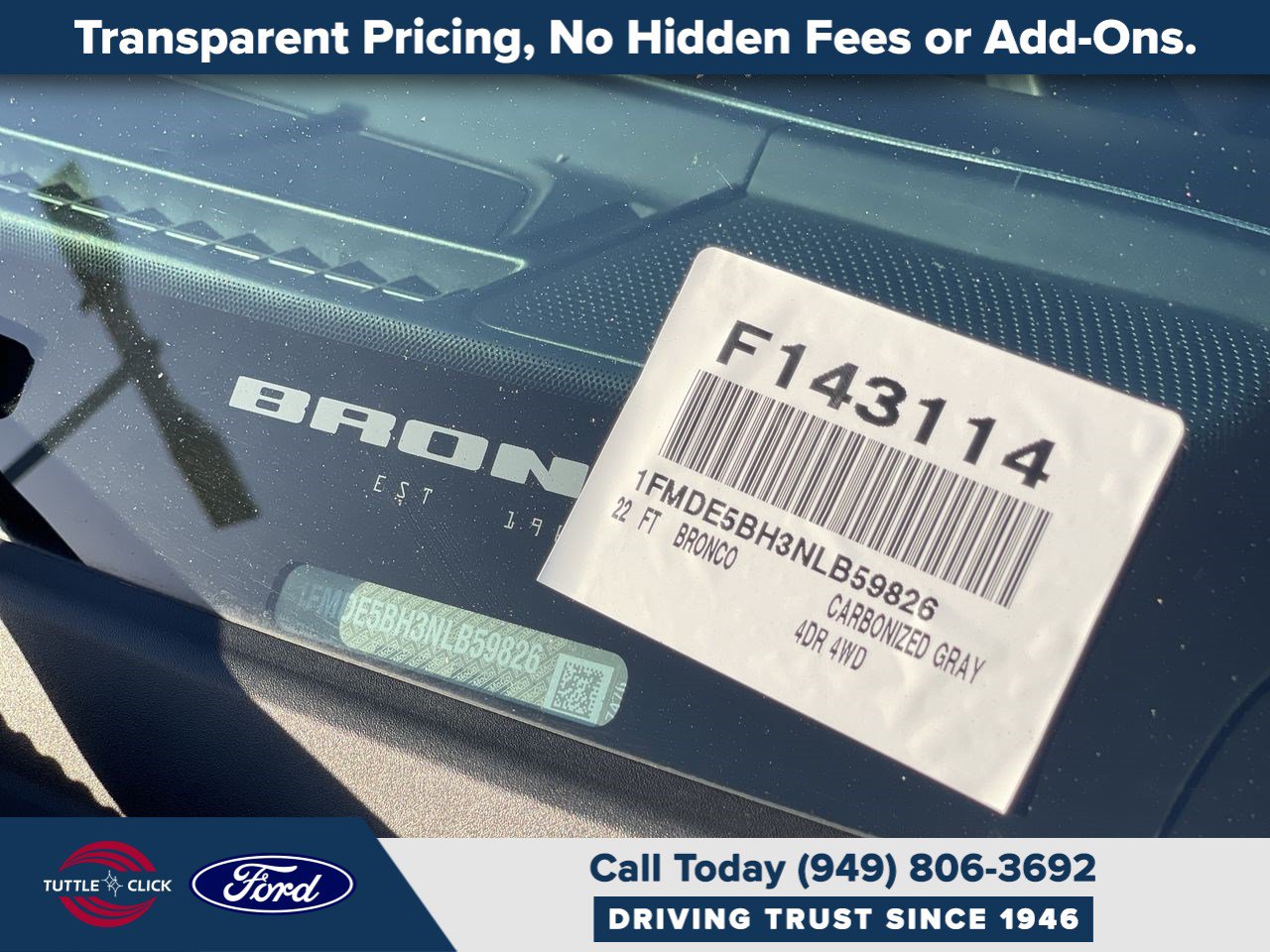 Certified 2022 Ford Bronco Outer Banks AWD/4WD image 42