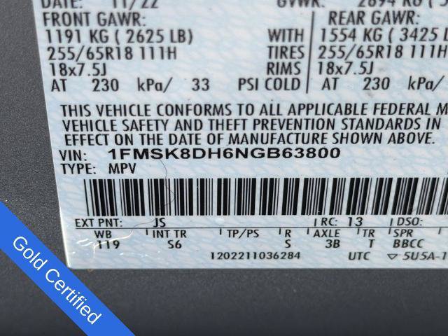 Certified 2022 Ford Explorer XLT w/ Equipment Group 202A AWD/4WD image 8