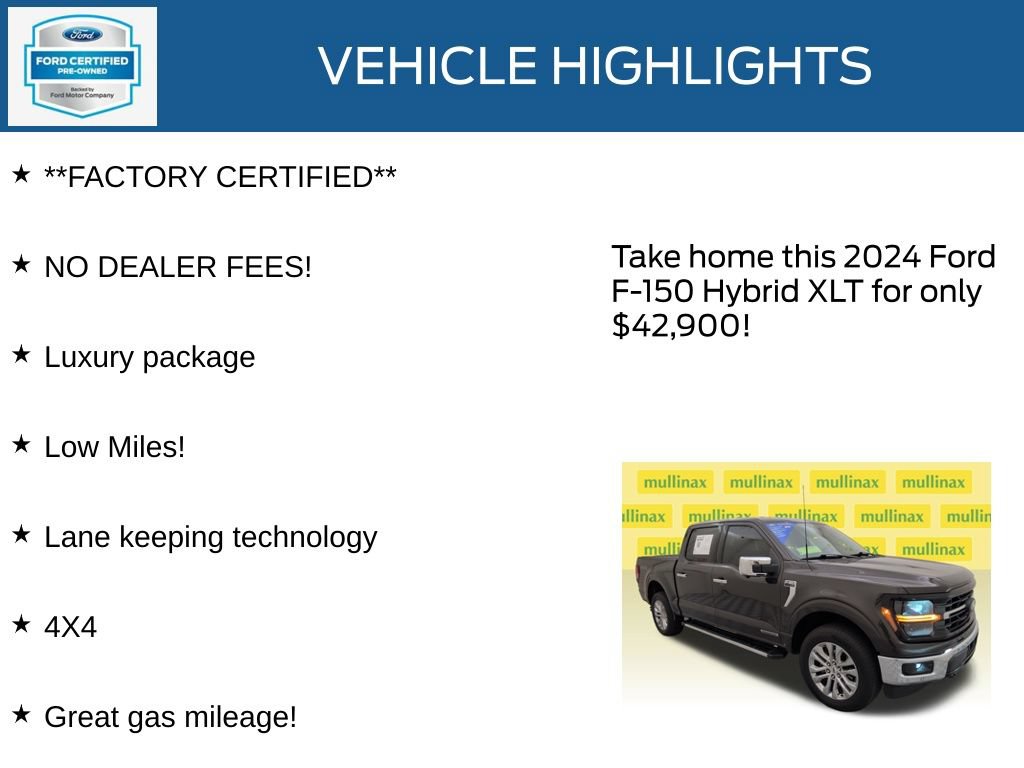 Certified 2024 Ford F150 XLT w/ Equipment Group 303A High AWD/4WD image 12
