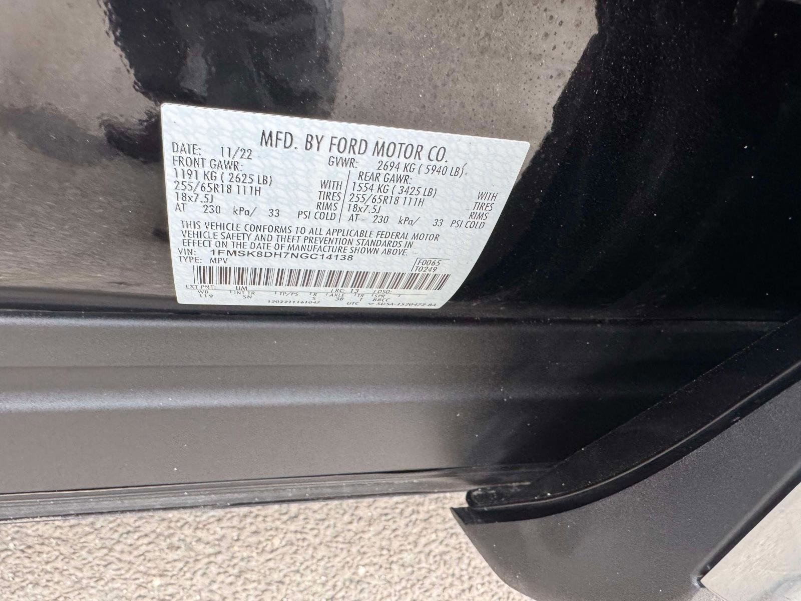 Certified 2022 Ford Explorer XLT w/ Equipment Group 202A image 20