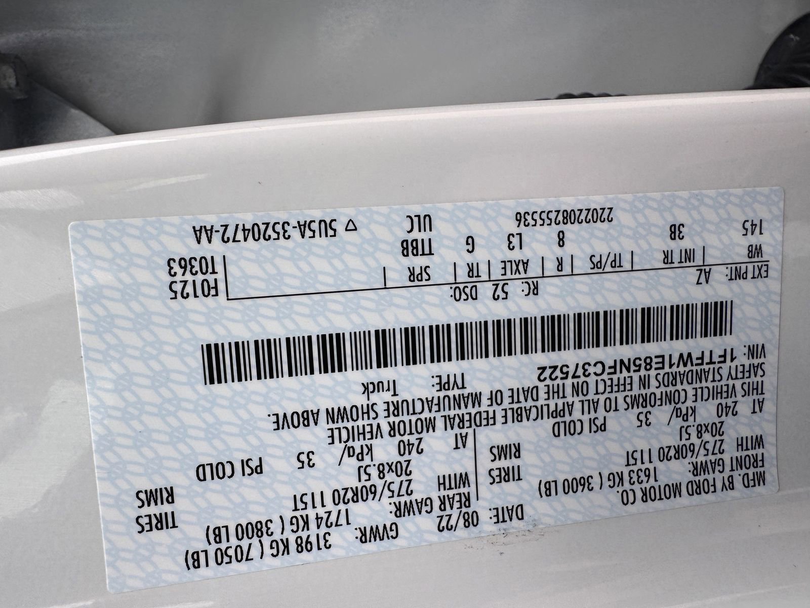 Certified 2022 Ford F150 Platinum w/ Equipment Group 701A High image 34