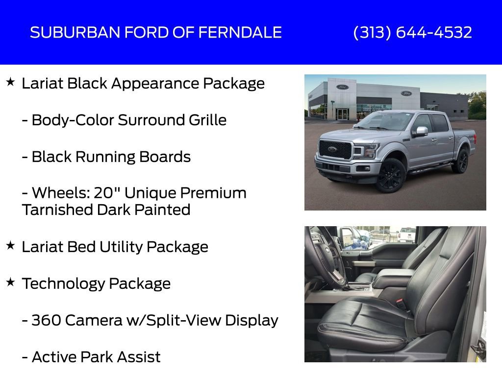 Certified 2020 Ford F150 Lariat w/ Equipment Group 502A Luxury image 17