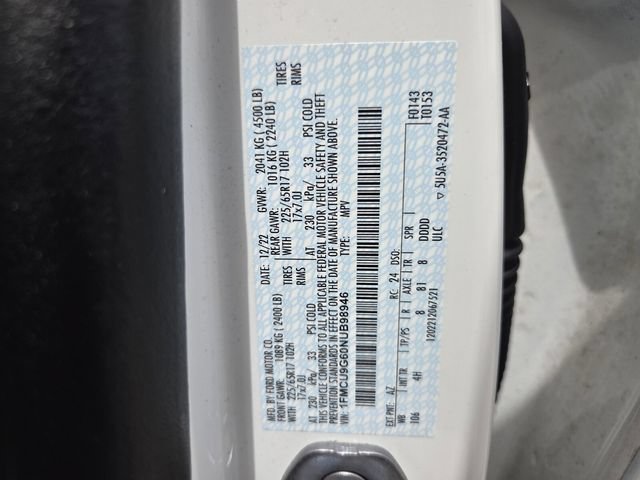 Certified 2022 Ford Escape SE w/ Convenience Package AWD/4WD image 21