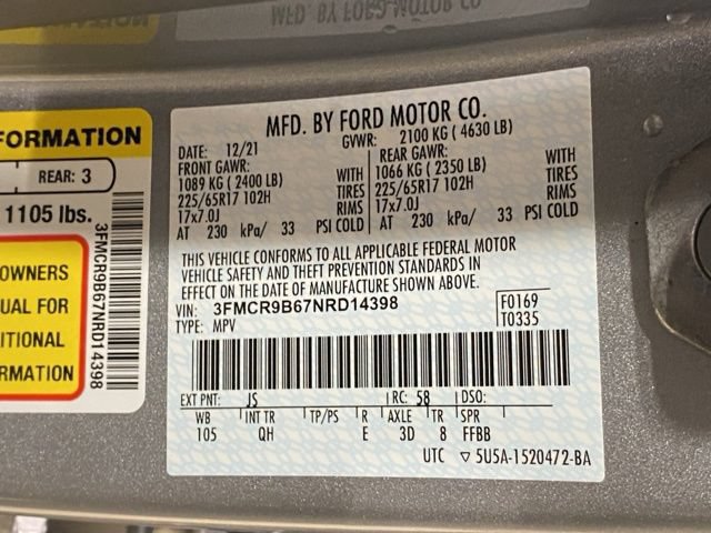 Certified 2022 Ford Bronco Sport Big Bend AWD/4WD image 32