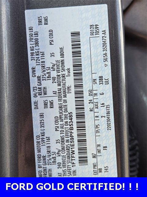 Certified 2023 Ford F150 XLT w/ Equipment Group 302A High image 19