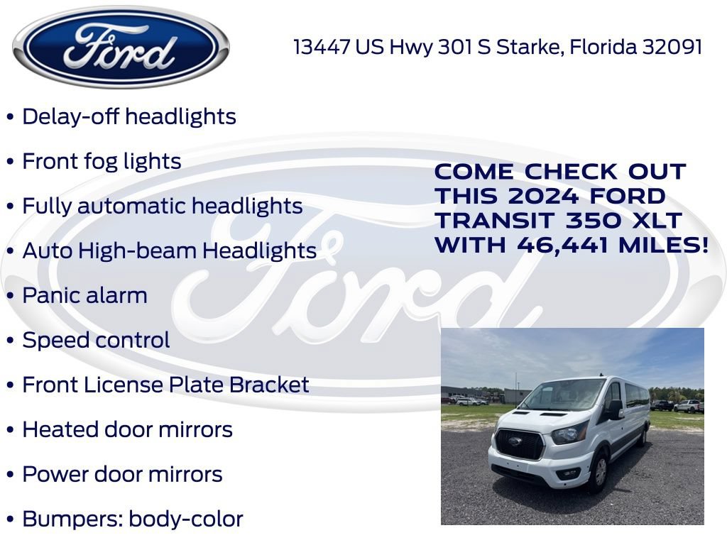 Certified 2024 Ford Transit 350 XLT RWD image 30