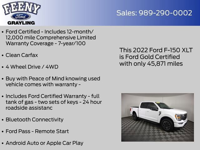 Certified 2022 Ford F150 XLT w/ Equipment Group 302A High AWD/4WD image 11
