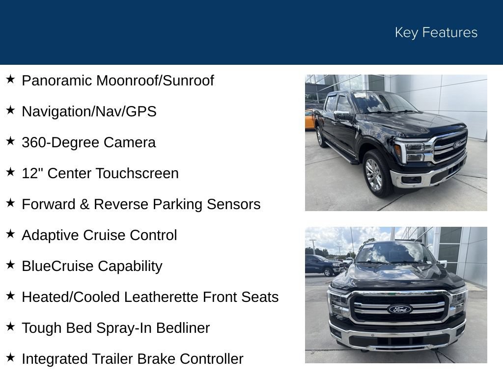 Certified 2025 Ford F150 Lariat w/ Equipment Group 501A Mid AWD/4WD image 32