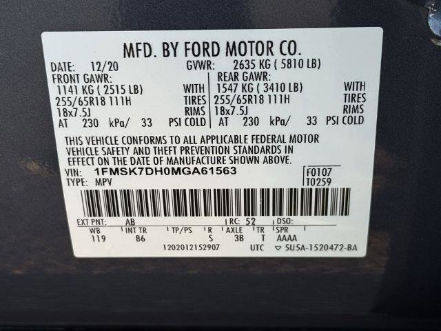 Certified 2021 Ford Explorer XLT image 12