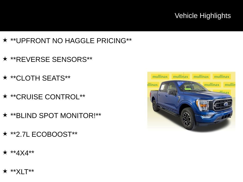 Certified 2023 Ford F150 XLT w/ Equipment Group 302A High image 9