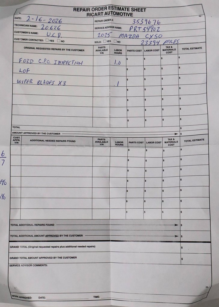 Used 2025 MAZDA CX-50 AWD 2.5 S w/ Premium Package image 13