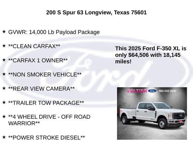 Certified 2025 Ford F350 XL w/ XL Chrome Package AWD/4WD image 5