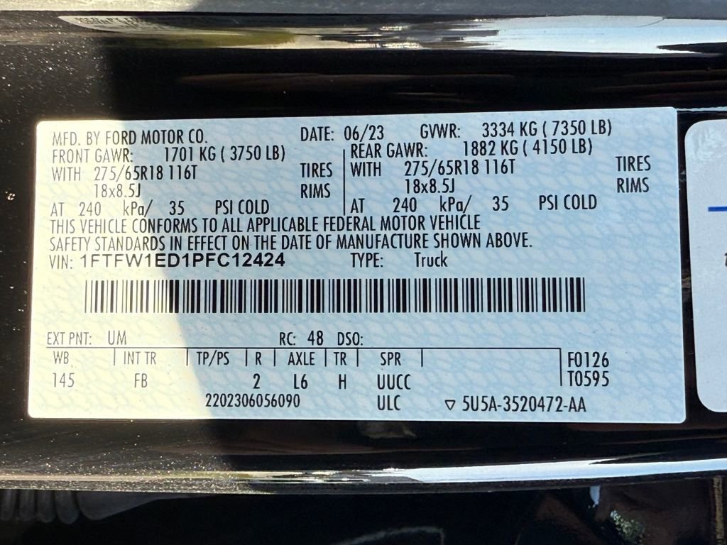 Certified 2023 Ford F150 XLT w/ Equipment Group 302A High image 31