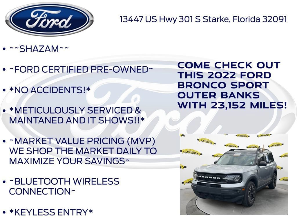Certified 2022 Ford Bronco Sport Outer Banks image 11