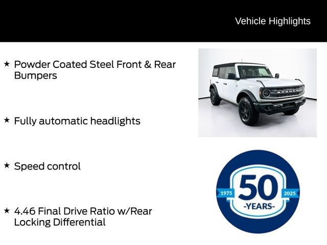 Certified 2025 Ford Bronco Big Bend w/ Black Diamond Package AWD/4WD image 31