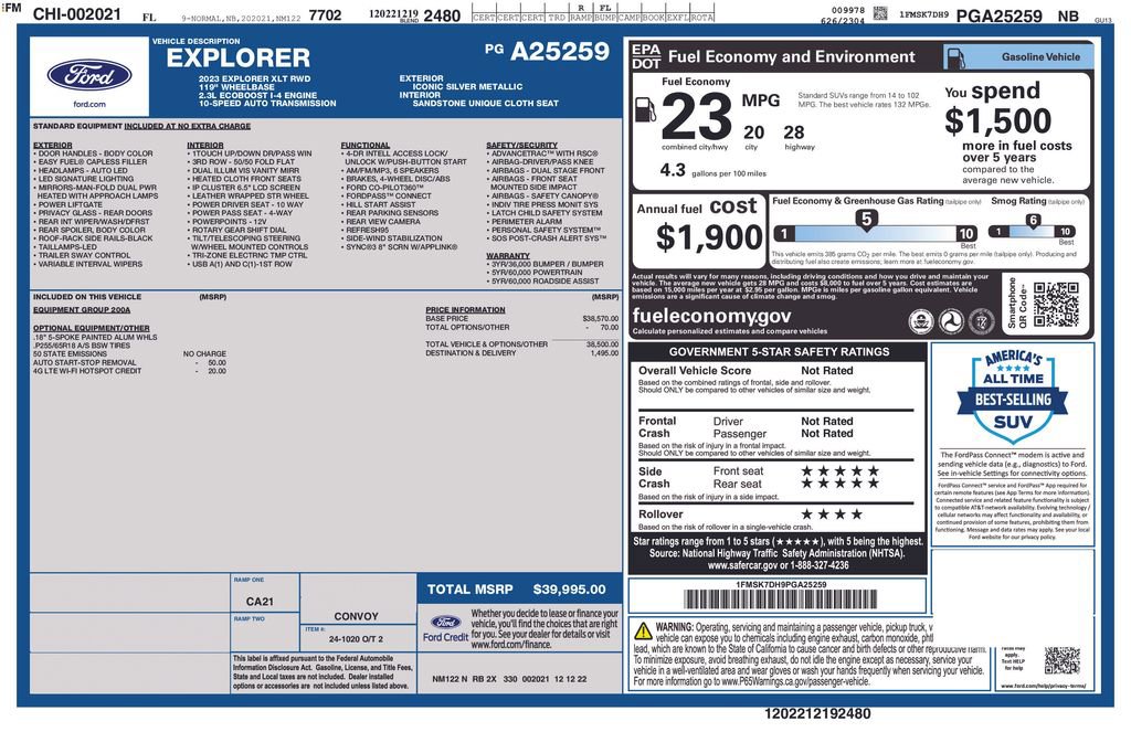 Certified 2023 Ford Explorer XLT image 5