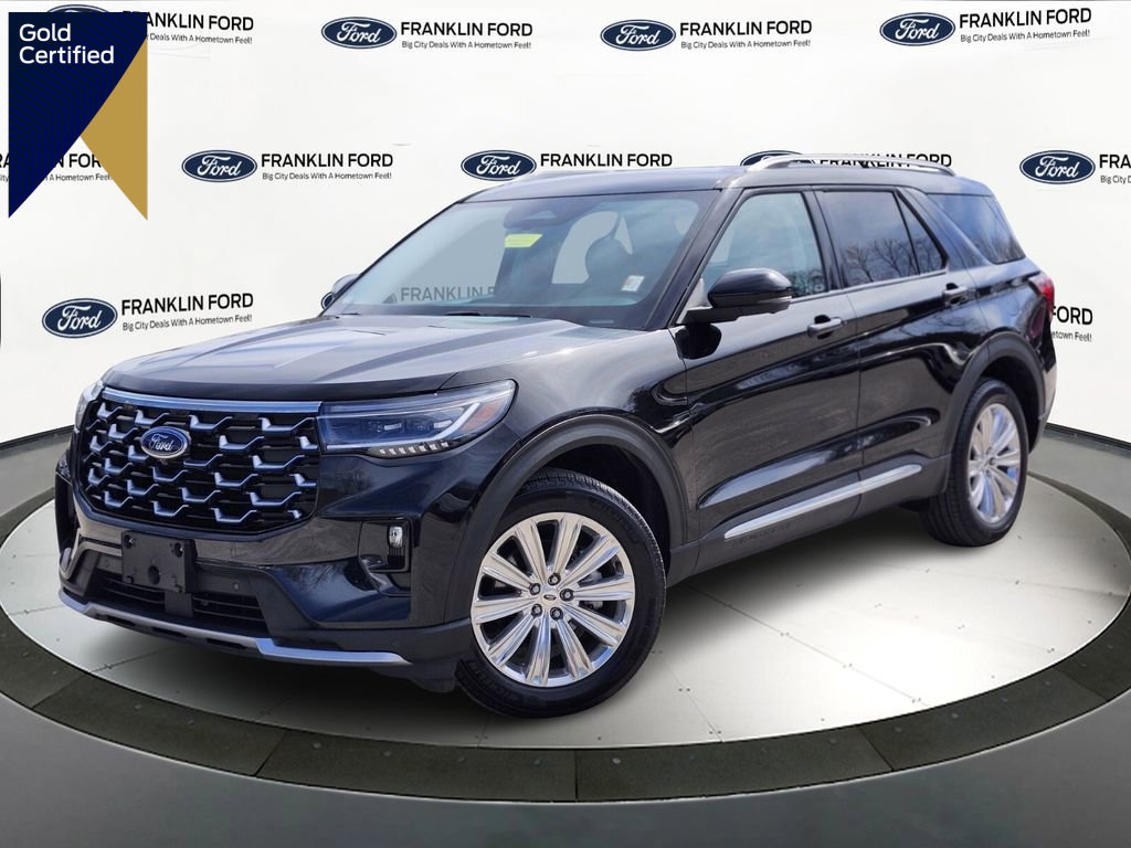 Certified 2025 Ford Explorer Platinum w/ LUX Leather Package