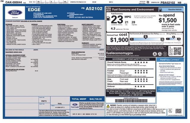 Certified 2023 Ford Edge ST-Line AWD/4WD image 54