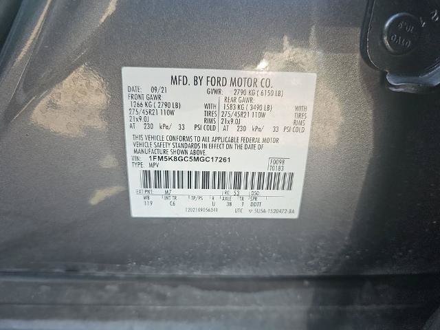 Certified 2021 Ford Explorer ST w/ Equipment Group 401A AWD/4WD image 35