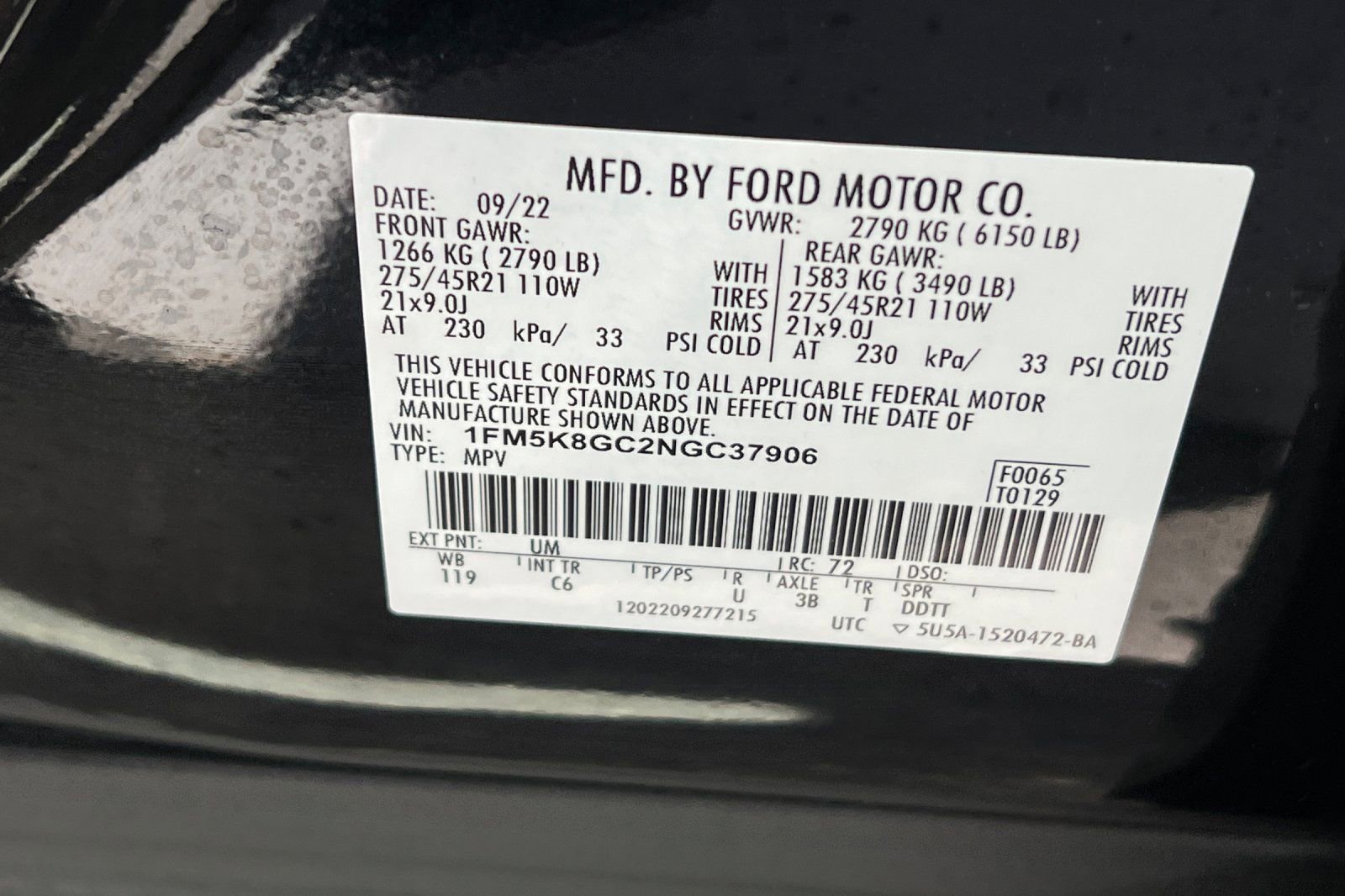 Certified 2022 Ford Explorer ST w/ Equipment Group 401A AWD/4WD image 36