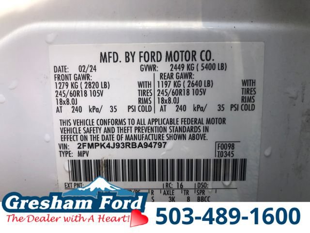 Certified 2024 Ford Edge SEL w/ Convenience Package AWD/4WD image 36