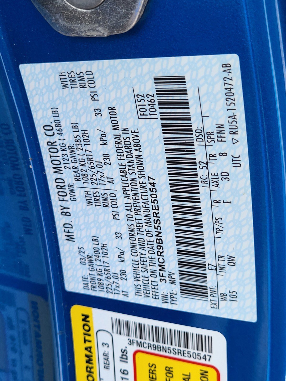 Certified 2025 Ford Bronco Sport Big Bend w/ Convenience Package image 35