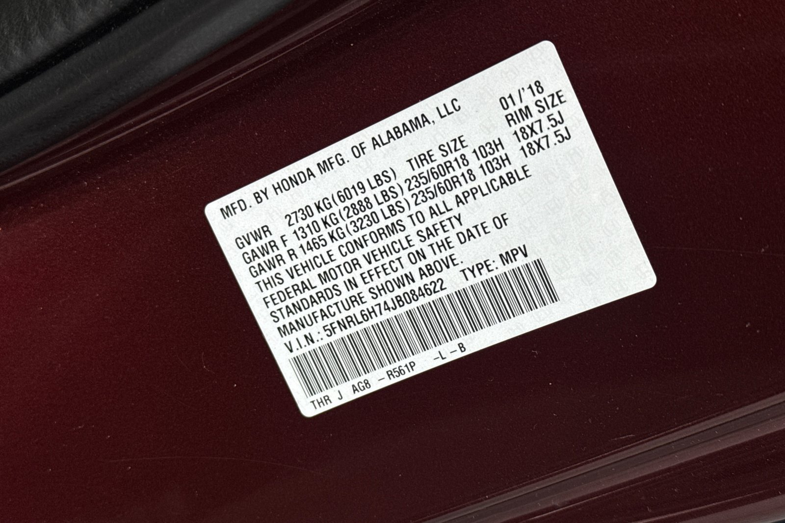 Used 2018 Honda Odyssey EX-L image 30