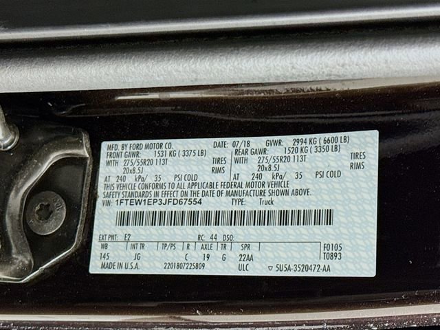 Certified 2018 Ford F150 XL w/ Equipment Group 101A Mid image 29