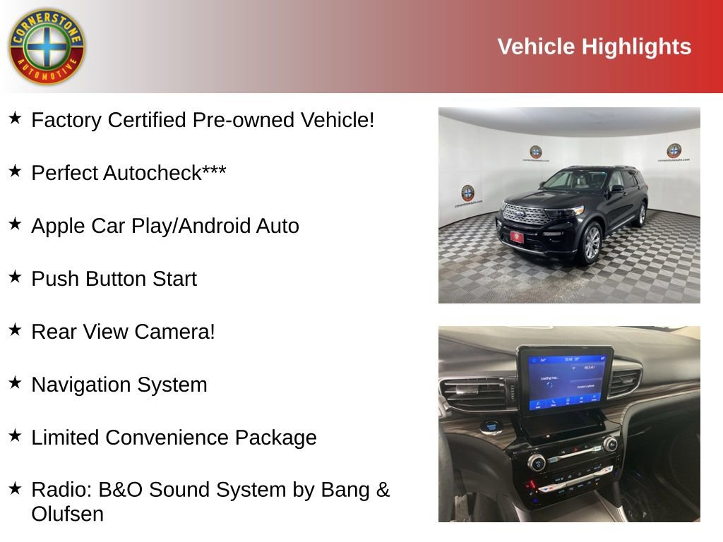 Certified 2023 Ford Explorer Limited w/ Equipment Group 301A image 2