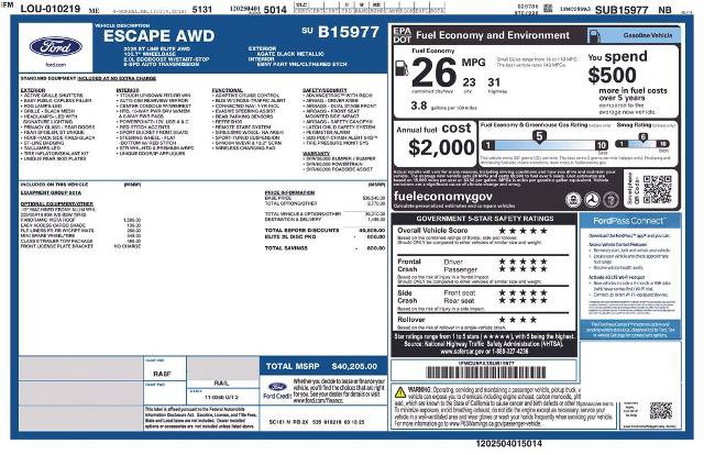 Certified 2025 Ford Escape ST-Line Elite w/ Class II Trailer Tow Package AWD/4WD image 9