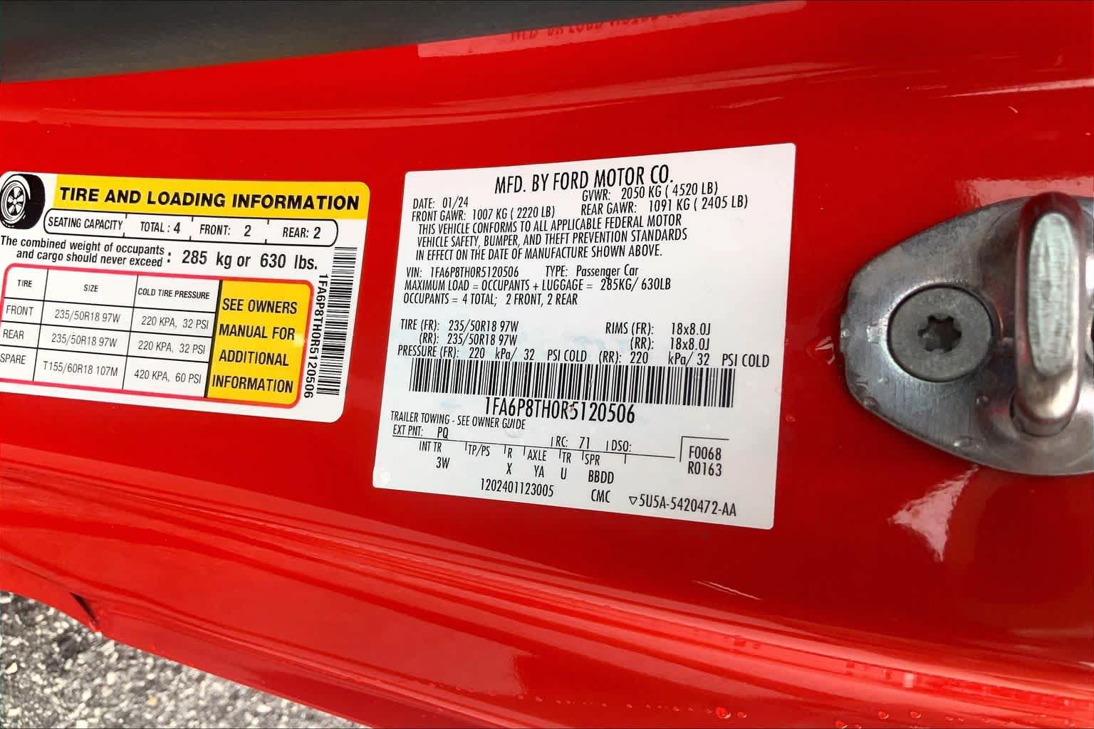 Certified 2024 Ford Mustang Premium RWD image 30