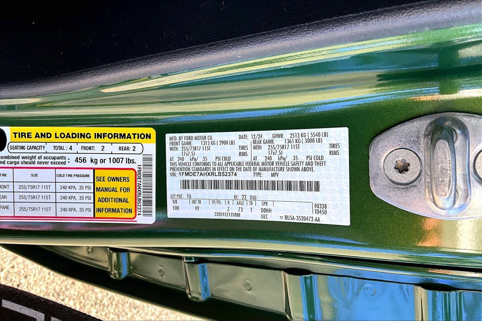 Certified 2024 Ford Bronco Big Bend AWD/4WD image 34