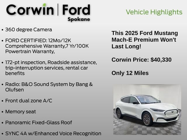 Certified 2025 Ford Mustang Mach-E Premium w/ Interior Protection Package image 12