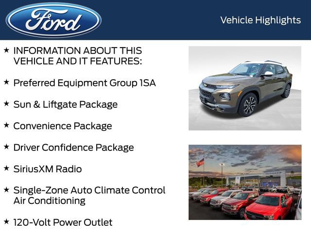 Used 2021 Chevrolet TrailBlazer ACTIV w/ Sun and Liftgate Package image 11