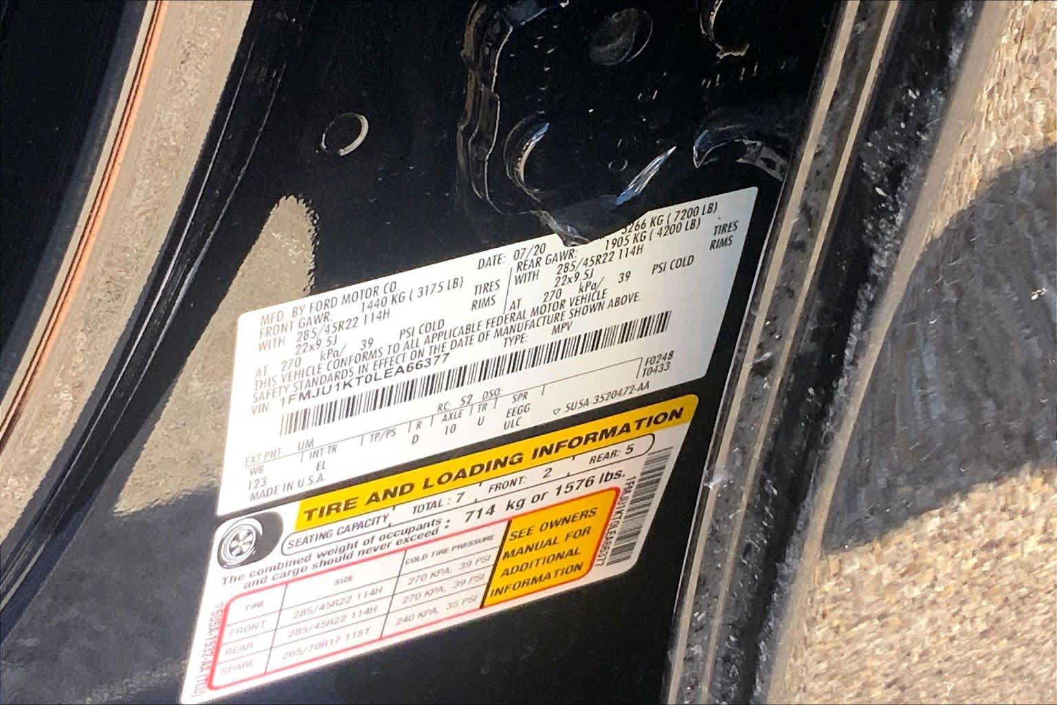 Certified 2020 Ford Expedition Limited w/ Equipment Group 302A RWD image 37