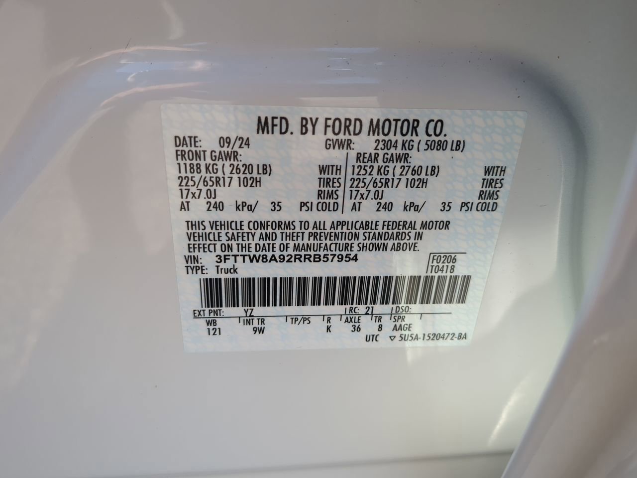 Certified 2024 Ford Maverick XL FWD image 25