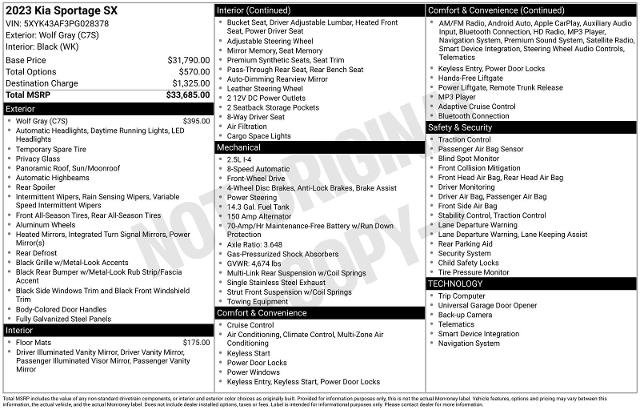 Used 2023 Kia Sportage SX FWD image 18