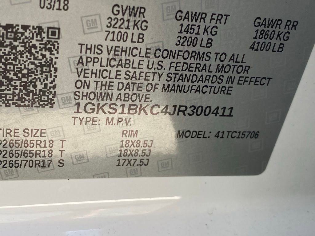 Used 2018 GMC Yukon SLT w/ Open Road Package RWD image 34