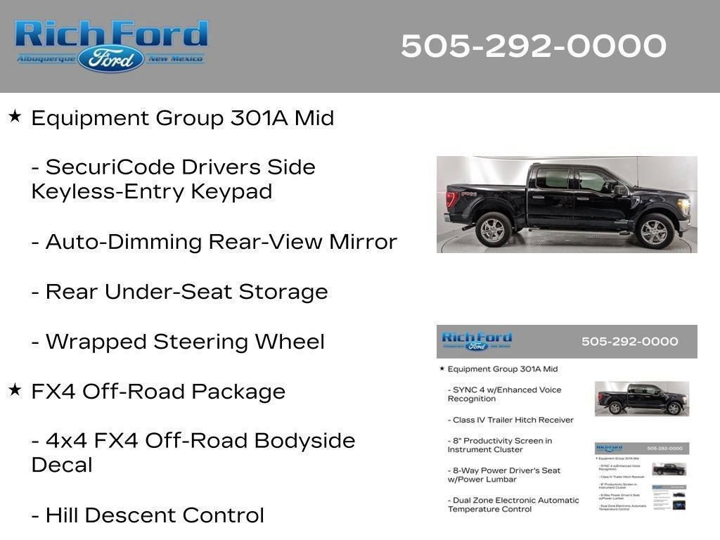 Certified 2023 Ford F150 XLT w/ Equipment Group 301A Mid AWD/4WD image 58