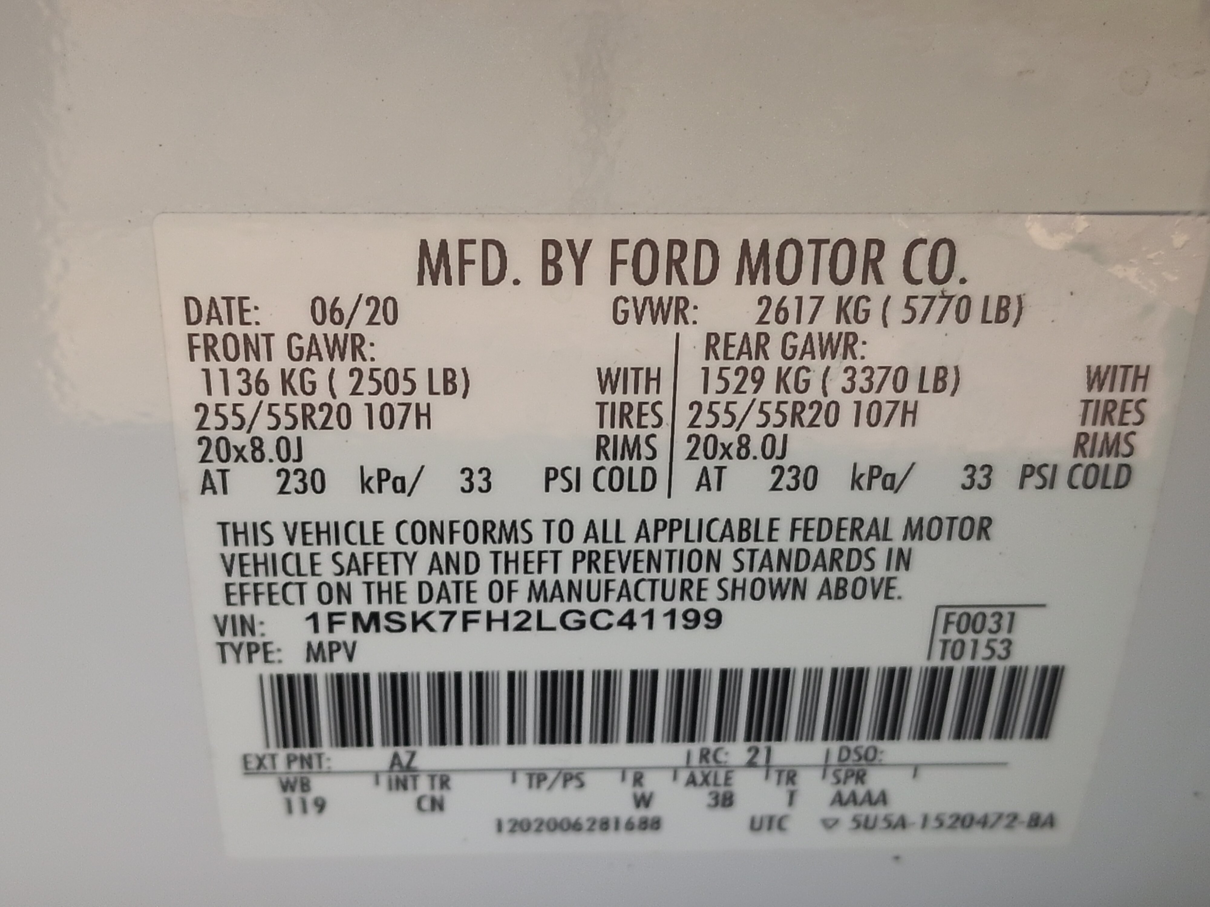 Certified 2020 Ford Explorer Limited RWD image 28