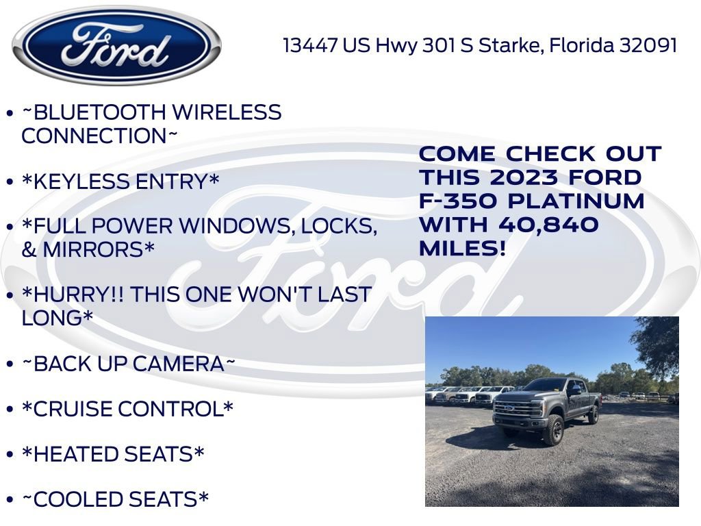 Certified 2023 Ford F350 Platinum w/ Tremor Off-Road Package image 12