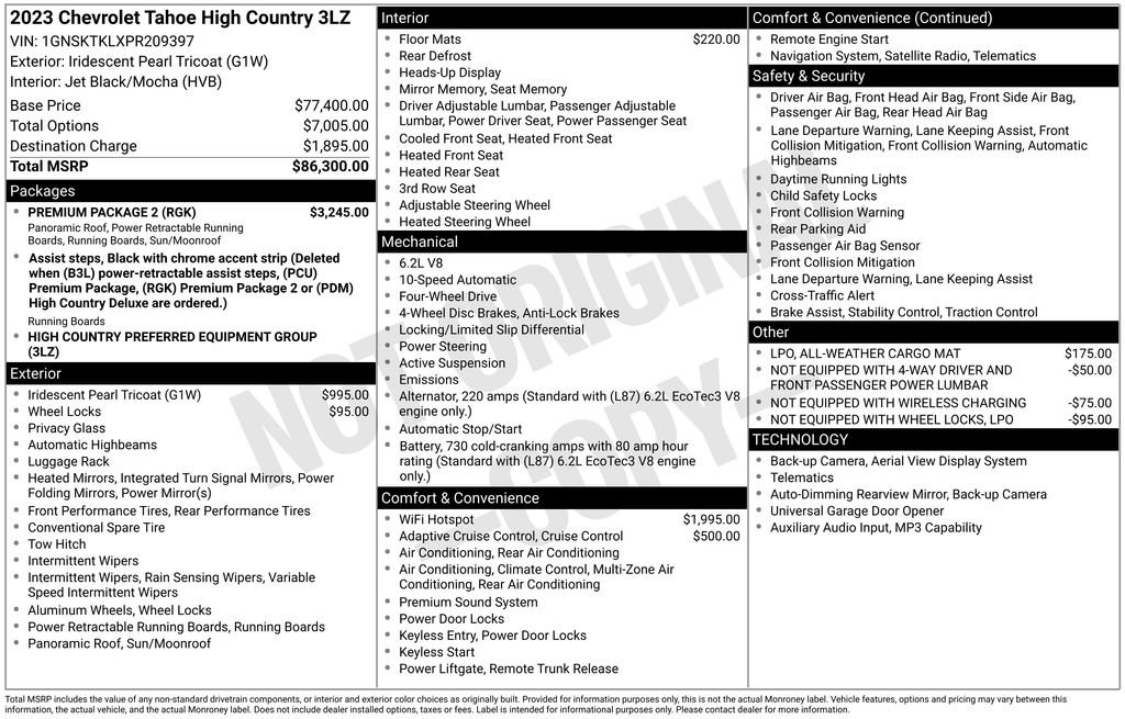 Used 2023 Chevrolet Tahoe High Country w/ Premium Package 2 AWD/4WD image 27