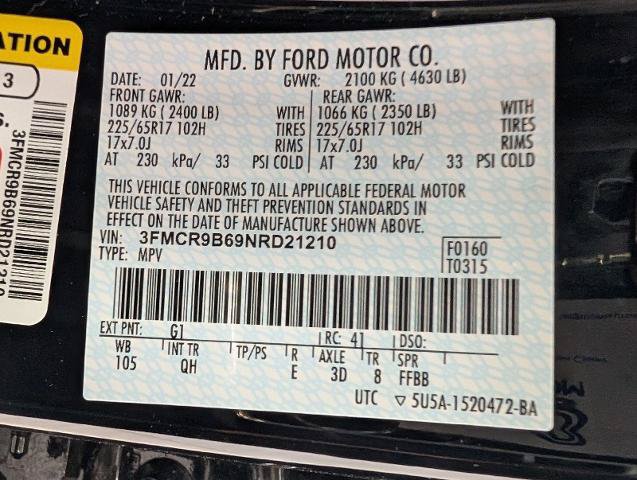 Certified 2022 Ford Bronco Sport Big Bend w/ Convenience Package AWD/4WD image 27